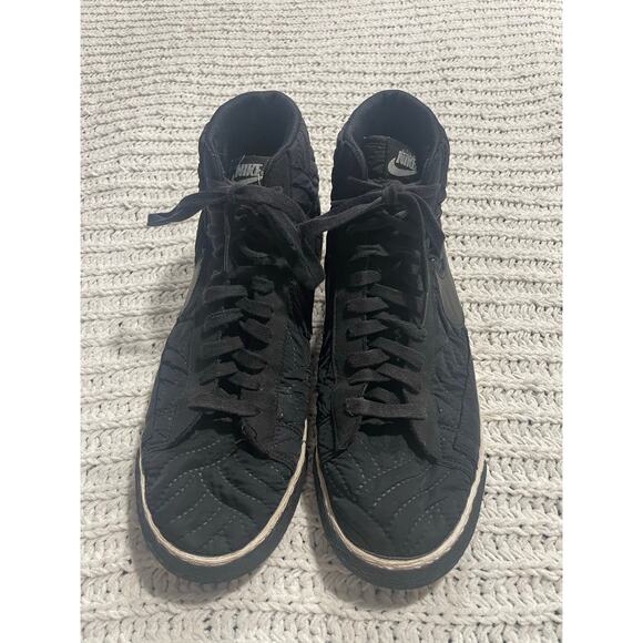 Nike Blazer Mid Premium SE Quilted Sneakers Womens US 11 EU 43 Black 857664 001 - Picture 9 of 11